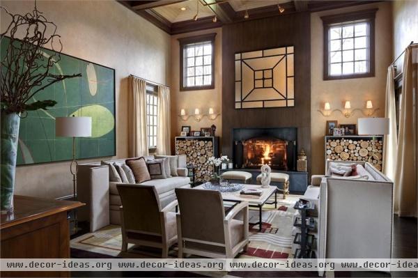 Elegant Transitional Living Room by Stephen & Gail Huberman