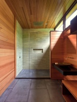 Modern pool house - modern - bathroom - new york