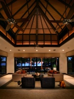 Captiva house - tropical - living room - other metro
