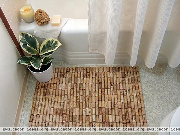 Wine cork bath mat - contemporary - bathroom - san francisco Wine cork bath mat - contemporary - bathroom - san francisco