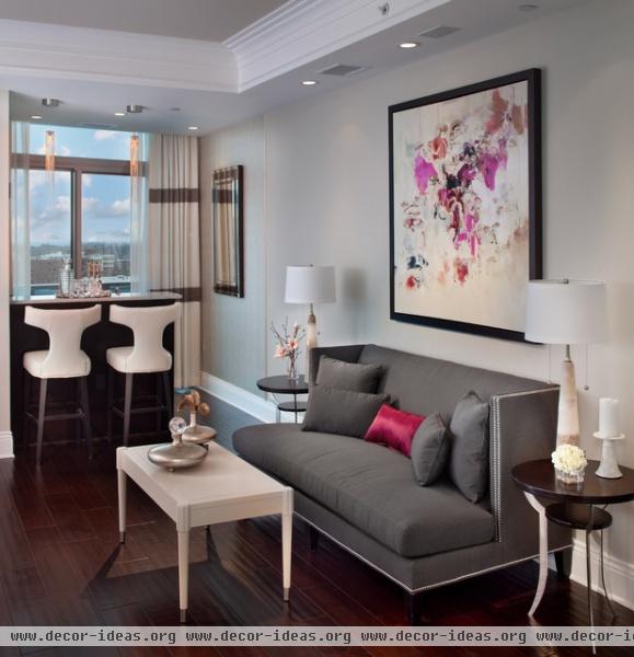 Turnberry Tower Arlington, VA - contemporary - living room - dc metro Turnberry Tower Arlington, VA - contemporary - living room - dc metro