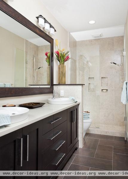 Long and Narrow guest bath - eclectic - bathroom - other metro Long and Narrow guest bath - eclectic - bathroom - other metro