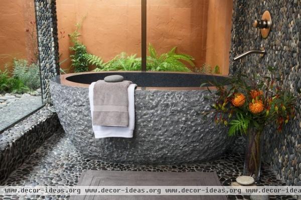 Stone Soaking Tub - eclectic - bathroom - san francisco Stone Soaking Tub - eclectic - bathroom - san francisco