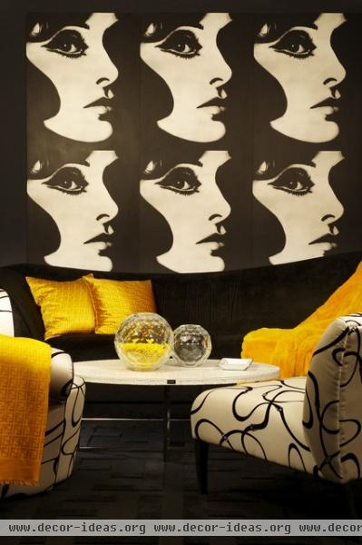 Signature Murdock Yellow - eclectic - living room - los angeles Signature Murdock Yellow - eclectic - living room - los angeles