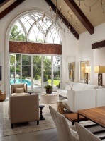 Pool House & Wine Cellar - contemporary - living room - nashville