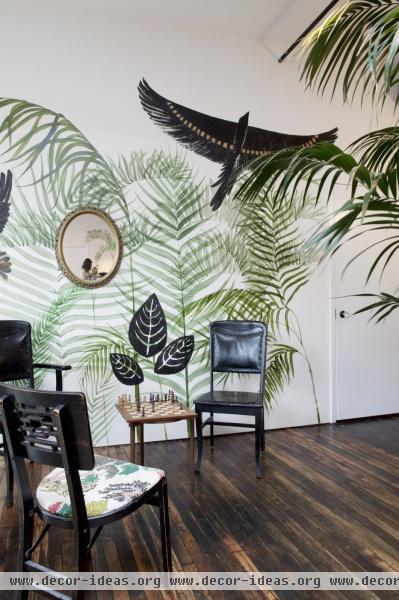 Eclectic Tropical Living Room Eclectic Tropical Living Room