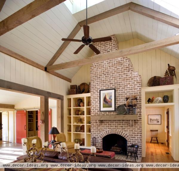 Barn Retreat - traditional - family room