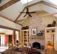 Barn Retreat - traditional - family room