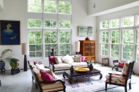 My Houzz: Rockstar vibe meets New England dream home - eclectic - living room - burlington