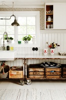 Country Scandinavian Vintage Kitchen