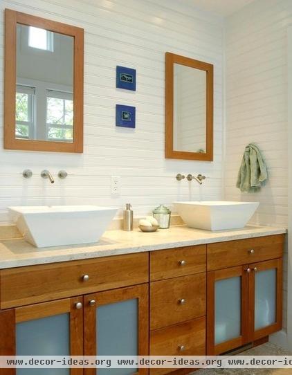 eclectic bathroom by Richard Bubnowski Design LLC