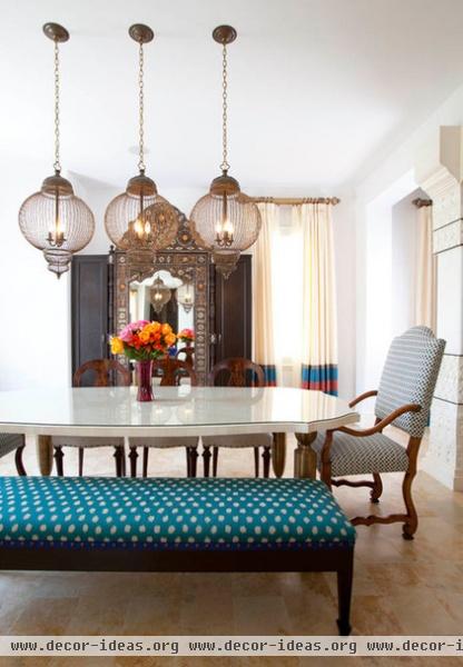 eclectic dining room by Laura U, Inc.