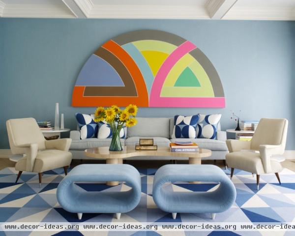 eclectic living room by Anthony Baratta LLC