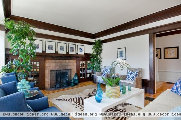 traditional living room by Tamara Mack Design