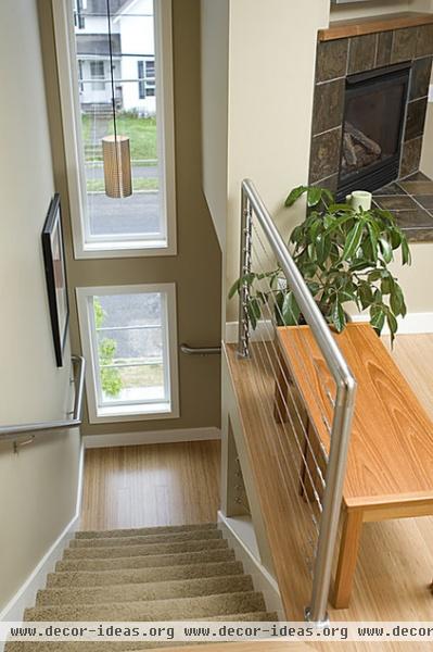 contemporary staircase by Logan's Hammer Building & Renovation