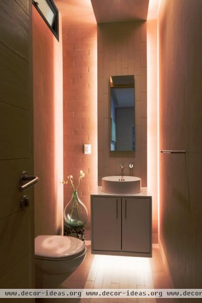 contemporary powder room by PAUL CREMOUX studio