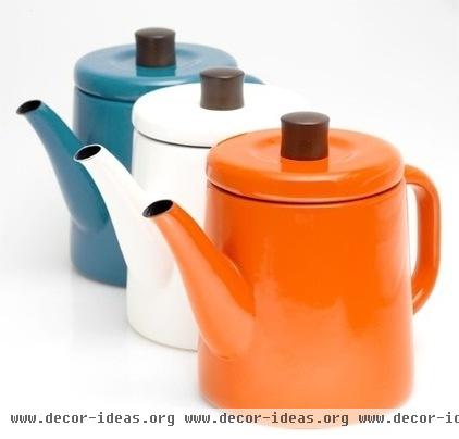 modern coffee makers and tea kettles by Poketo