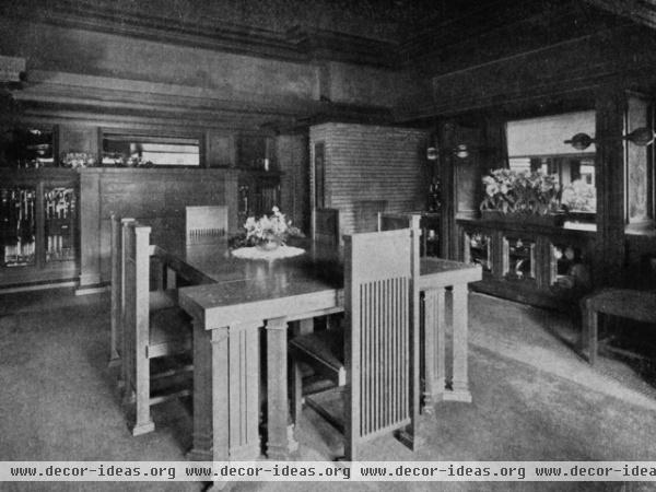 modern dining room Darwin D. Martin House