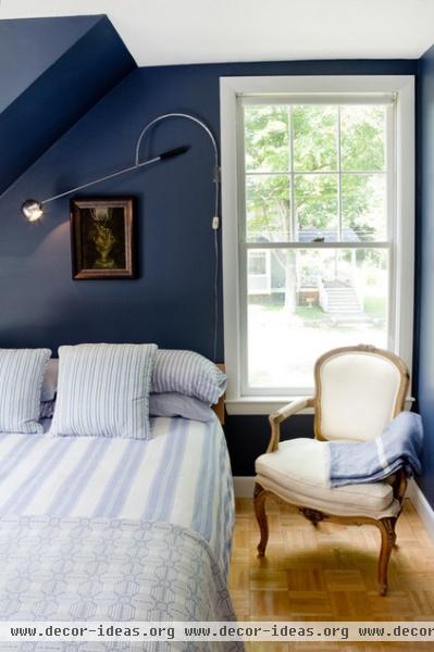 eclectic bedroom by Landing Design & Development