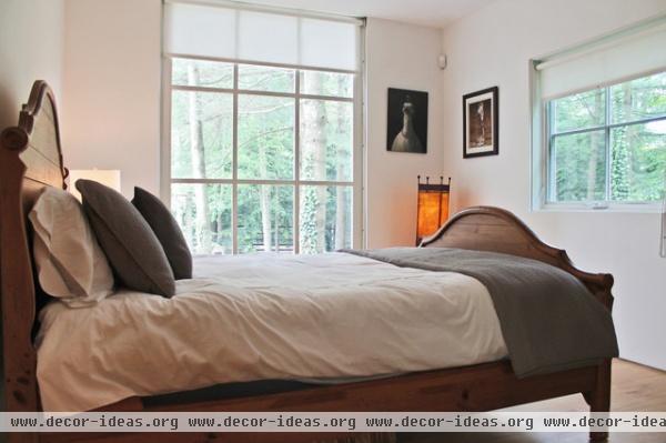 eclectic bedroom by Laura Garner Design
