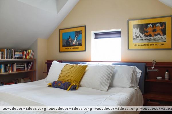 eclectic bedroom by Laura Garner Design