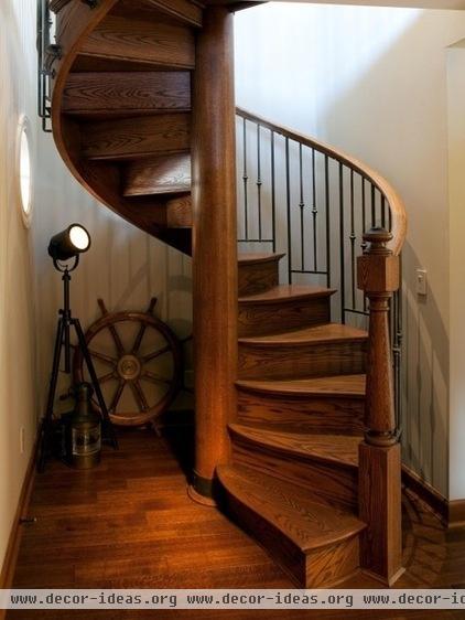 traditional staircase by Go Nautical Collections