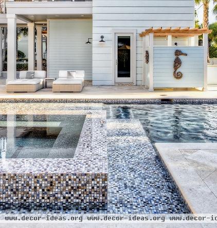 contemporary pool by Beach Chic Design