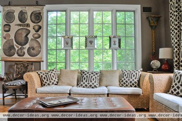 eclectic living room by CM Glover