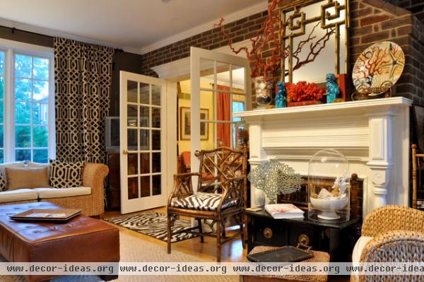 eclectic living room by CM Glover