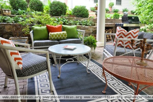 eclectic patio by CM Glover