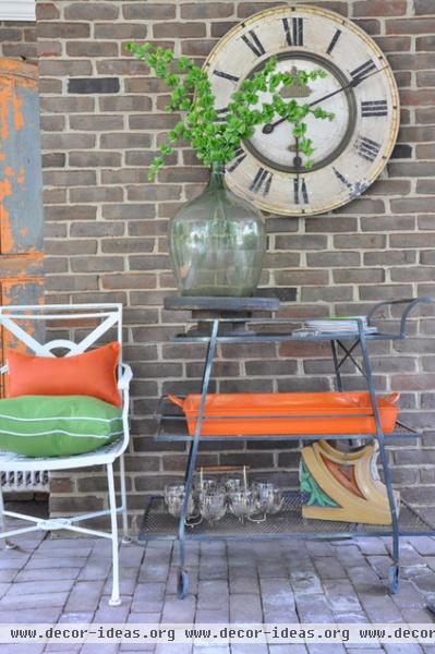 eclectic patio by CM Glover
