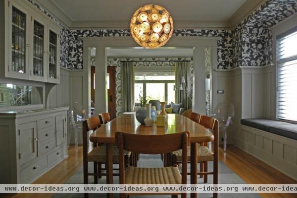 contemporary dining room by Sarah Greenman