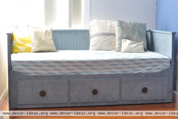 eclectic bedroom refinished IKEA daybed