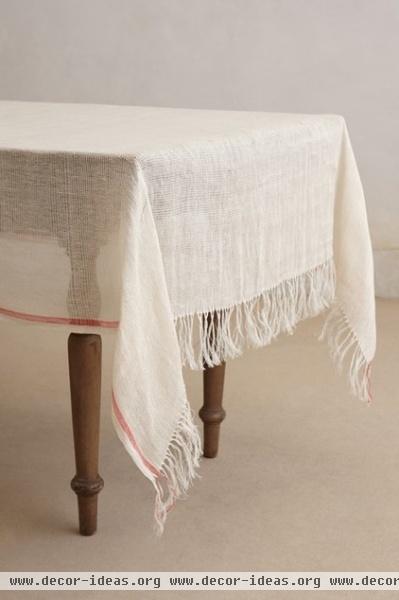 traditional table linens by Anthropologie