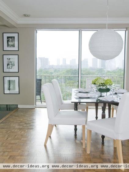 contemporary dining room by Laura S Mitchell Interior Design