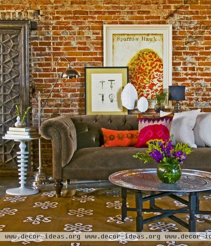 eclectic living room by Coveted Home