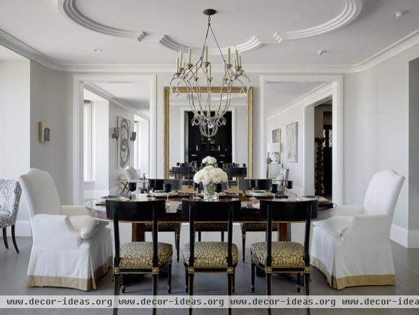 traditional dining room by Candace Cavanaugh Interiors