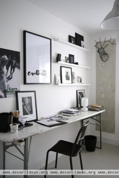 eclectic home office by Vosgesparis