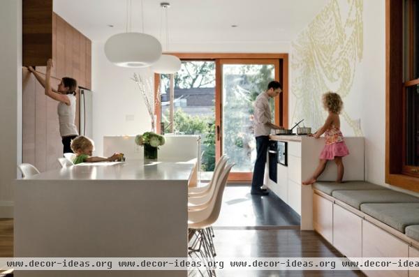modern kitchen by blackLAB architects inc.