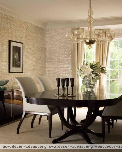contemporary dining room by Kendall Wilkinson Design