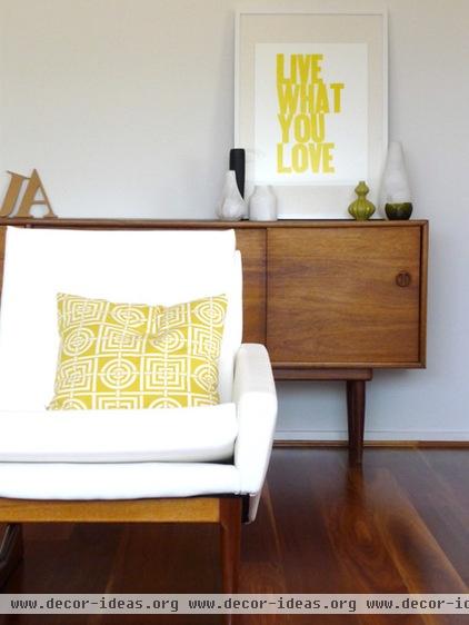 modern living room by olive & joy