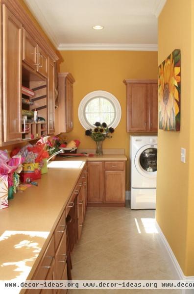 traditional laundry room by Crestline Homes