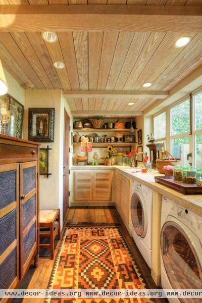 eclectic laundry room by Dave Adams Photography