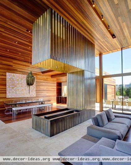 modern living room by Bates Masi Architects LLC