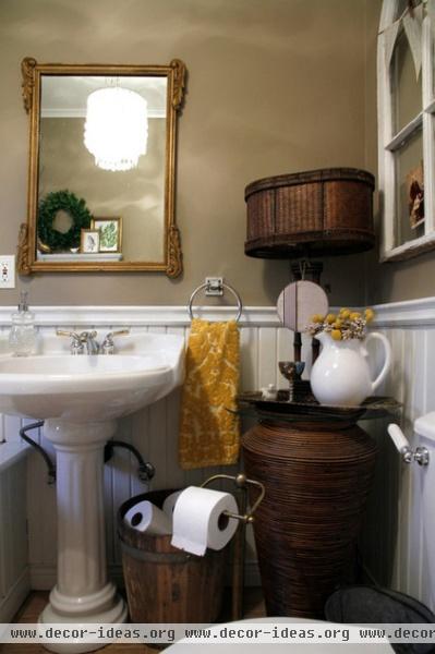 eclectic bathroom by Esther Hershcovich