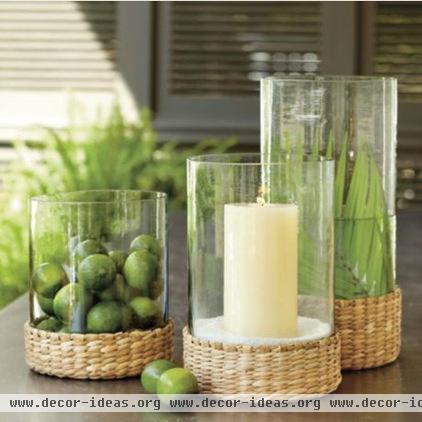 tropical candles and candle holders by Ballard Designs