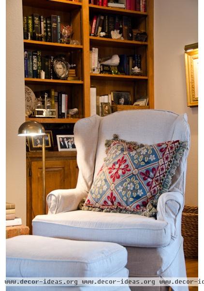 traditional family room by Jancy Ervin Interiors