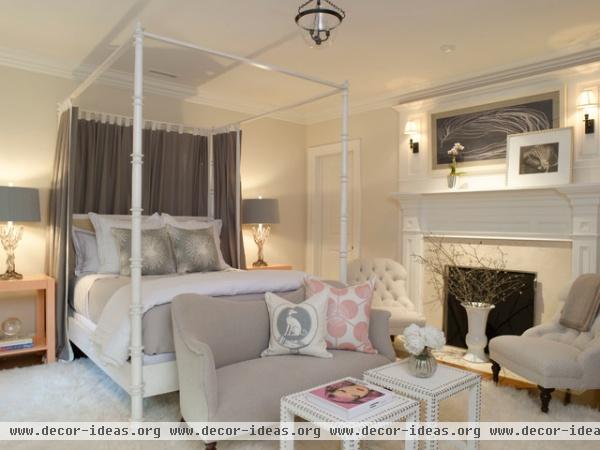 traditional bedroom by S. B. Long Interiors