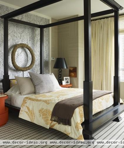 eclectic bedroom by Thom Filicia Inc.