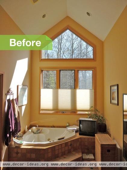 Before and After: Dated Master Bath Gets Minimalist Makeover